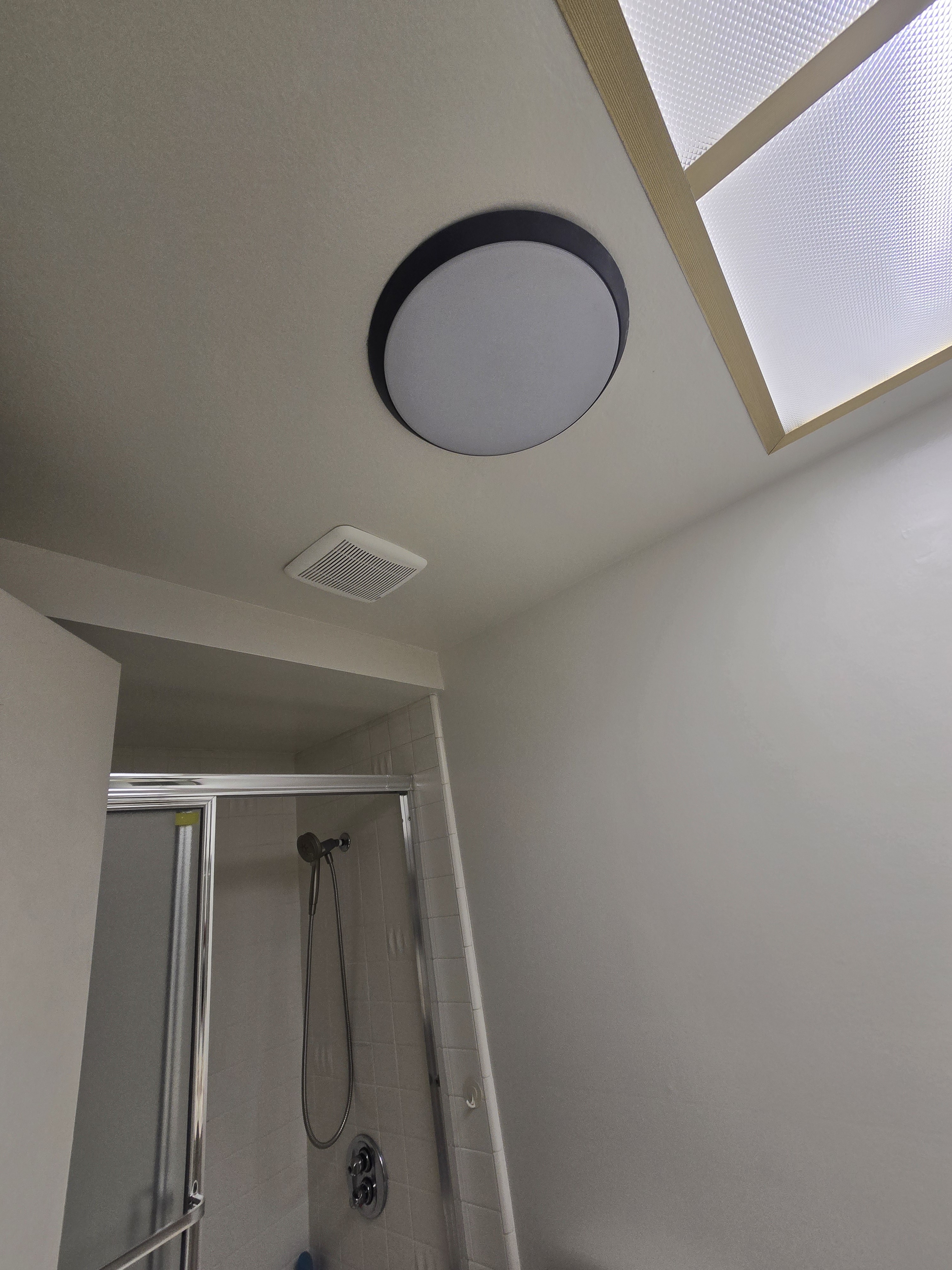 Bathroom Vent and Light Fixture
